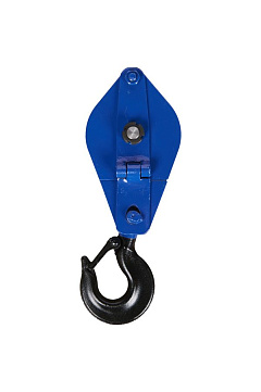 Блок монтажный однорольный с  крюком TOR HQG(L) K1-1,0 т с откидной щекой (S)*