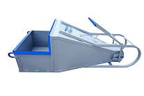 Бадья для бетона «Туфелька» 2,0 с одночелюстным затвором и рычажным приводом Бадья для бетона «Туфелька» 2,0 с одночелюстным затвором и рычажным приводом