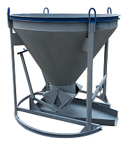 Бадья для бетона «Рюмка» 0,5 (БН-0,5), с лотком 600х1250 мм усиленная Бадья для бетона «Рюмка» 0,5 (БН-0,5), с лотком 600х1250 мм усиленная