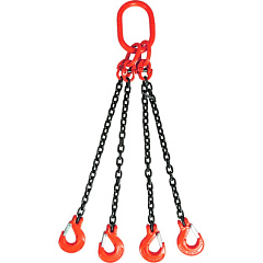 Строп цепной TOR 4СЦ г/п 26,5 т 4,0 м с самозакрывающимися крюками