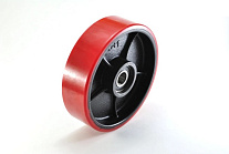 Колесо полиуретан 74х70 мм с подшипником для тележек гидравлических BF/BF-III/JFD8/JF7/JF Колесо полиуретан 74х70 мм с подшипником для тележек гидравлических BF/BF-III/JFD8/JF7/JF