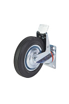 Колесо поворотное резина SCb 80 200 мм с тормозом (F)
