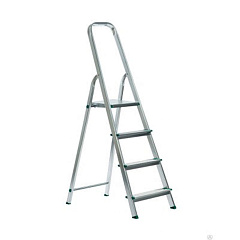 Стремянка алюминиевая односторонняя TOR SL4 Стремянка алюминиевая односторонняя TOR SL4