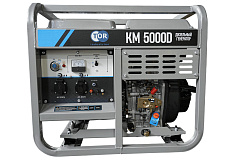 Генератор дизельный 5,0 кВт 220В с электростартером и колесами TOR KM5000D Генератор дизельный 5,0 кВт 220В с электростартером и колесами TOR KM5000D