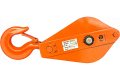 Блок монтажный однорольный с  крюком TOR HQG(L) K1-5,0 т с откидной щекой (S)*