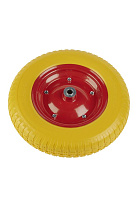 Колесо литое полиуретановое 360 мм PU 2400 (20 мм шариковый подшипник) Колесо литое полиуретановое 360 мм PU 2400 (20 мм шариковый подшипник)