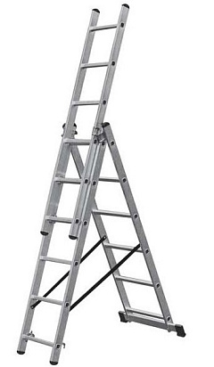 Лестница 3-х секционная алюминиевая 3*6 Лестница 3-х секционная алюминиевая 3*6