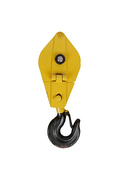 Блок монтажный однорольный с  крюком TOR HQG(L) K1-1,0 т с откидной щекой (K)*