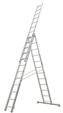 Лестница 3-х секционная алюминиевая 3*13 Лестница 3-х секционная алюминиевая 3*13