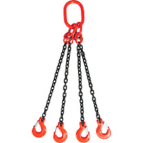 Строп цепной TOR 4СЦ г/п 4,25 т 5,0 м с самозакрывающимися крюками